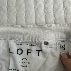 Loft White Jeans